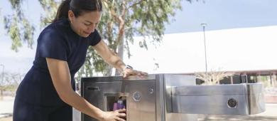 Instalarán 8 nuevos bebederos de agua en el Centro Deportivo “El Piojillo”
