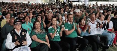 Sheinbaum decide no ir al Fan Fest del Zócalo y acude al del Deportivo Los Galeana