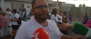 Segunda marcha del IMSS llega a Urgencias del Hospital General de Zona No. 1