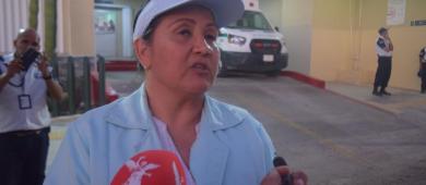 Segunda marcha del IMSS llega a Urgencias del Hospital General de Zona No. 1