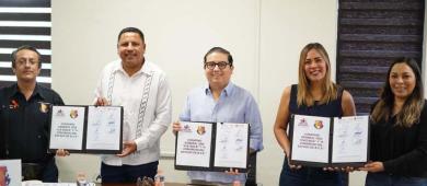 Formalizan convenio ICATEBCS y XVII Legislatura para capacitación laboral